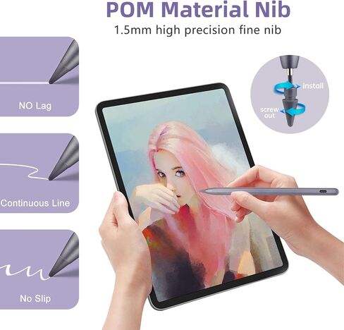 Apple Pencil 2nd Generation for iPad 10th Generation Pen,Stylus for iPad Air 5th Generation Pencil Apple iPad Pro Pen,iPad Mini 6th/5th,iPad 8th 9th 10th Gen,iPad Air 13-Inch iPad Pencil White in Kuwait