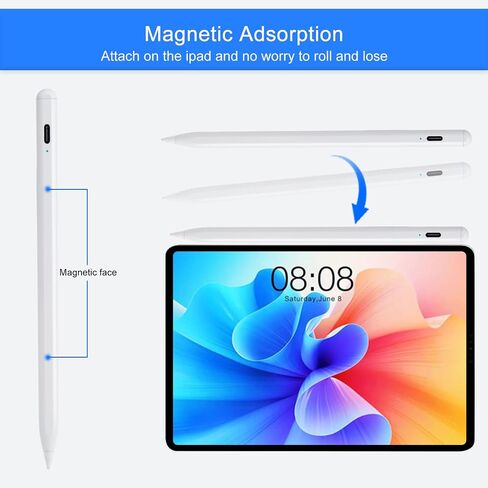 Apple Pencil 2nd Generation for iPad 10th Generation Pen,Stylus for iPad Air 5th Generation Pencil Apple iPad Pro Pen,iPad Mini 6th/5th,iPad 8th 9th 10th Gen,iPad Air 13-Inch iPad Pencil White in Saudi Arabia