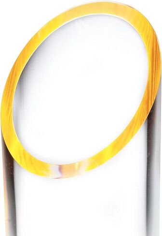 OfficeGoods Acrylic Pen & Pencil Holder - Modern Cylinder Design - Beautiful Desk Organizer for Home or Office - Contrasting Base & Rim - 5.25" H x 2.5" W - Neon Green in Kuwait