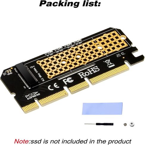 موسع PCIe إلى M.2 NVMe، بطاقة تمديد PCI-e 4.0 لمحول M.2 2280 2260 2242 2230 SSD in Kuwait