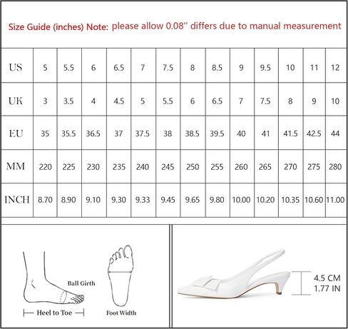 Modatope Kitten Heels for Women Bow Pointed Closed Toe Slingback Low Heels Sandals Women Pumps Wedding Dress Shoes in Saudi Arabia