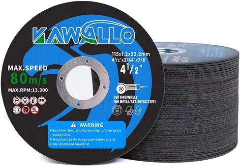 Cut Off Wheel for Metal and Stainless Steel, 4 1/2 Cut Off Wheel (4.5" X 0.047" X 7/8") Compatible with Angle Grinder, Pack of 10 Cut-Off Wheels for Metal. in Saudi Arabia