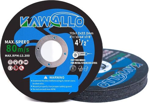 Cut Off Wheel for Metal and Stainless Steel, 4 1/2 Cut Off Wheel (4.5" X 0.047" X 7/8") Compatible with Angle Grinder, Pack of 10 Cut-Off Wheels for Metal. in Saudi Arabia