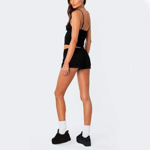 Women Two Pieces Outfit Sets Y2k Cami Top And Shorts Pajama Sets Sleepwear Summer Clothes Streetwear Loungewear in Saudi Arabia