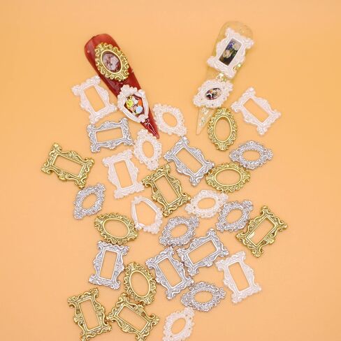 50 قطعة مسمار الفن مختلط الراتنج الديكور إطار الأشكال مختلطة عشوائيا في حقيبة واحدة لتقوم بها بنفسك الحرفية ديكو منزل صغير لتقوم بها بنفسك Deco10324 in Kuwait