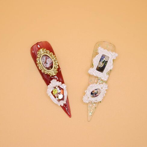 50 قطعة مسمار الفن مختلط الراتنج الديكور إطار الأشكال مختلطة عشوائيا في حقيبة واحدة لتقوم بها بنفسك الحرفية ديكو منزل صغير لتقوم بها بنفسك Deco10324 in Kuwait