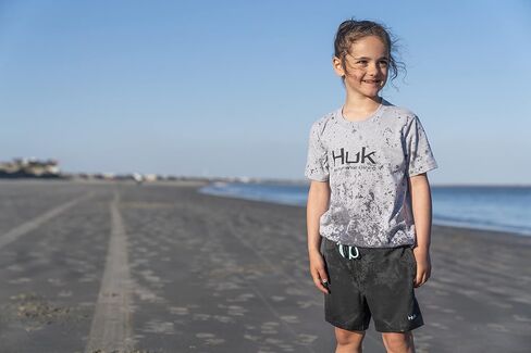HUK Unisex-Child Tee | Kids Performance Fishing T-Shirt in Saudi Arabia