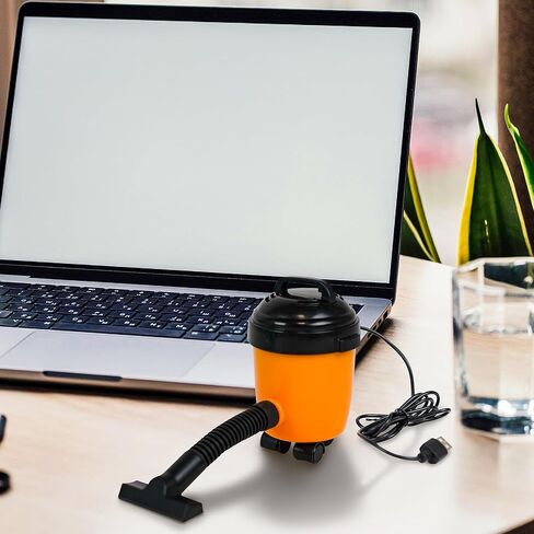 مكنسة كهربائية صغيرة ريترو - مدمجة وأنيقة وقوية. يعمل بمنفذ USB، شفط قوي، تشغيل بزر واحد، وفوهة مكنسة متضمنة in Kuwait