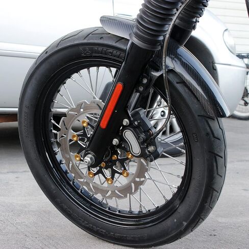 POWERJAMES Carbon Fiber Front Fender for Harley 2007-2023 Street Bob FXDB FXBB, 07-17 Low Rider (Carbon Fiber 3K Drawing) in Saudi Arabia
