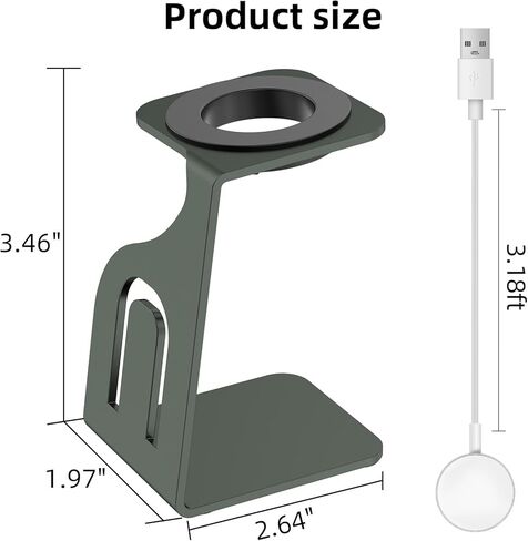قاعدة شحن متوافقة مع شاحن Gabb Watch 3 (شاحن أبيض وقاعدة خضراء) in Kuwait