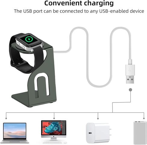 قاعدة شحن متوافقة مع شاحن Gabb Watch 3 (شاحن أبيض وقاعدة خضراء) in Kuwait