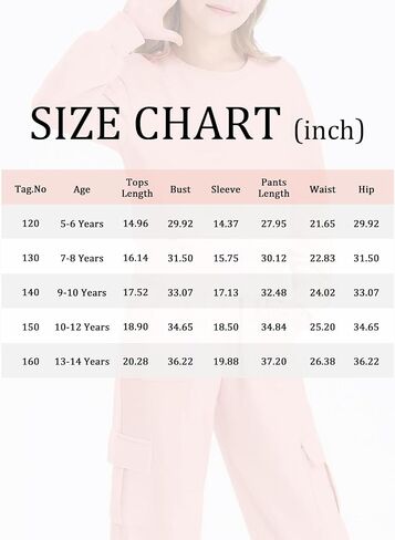 Haloumoning Girls 2 Piece Outfits Kids Fashion Long Sleeve Crop Tops Sweatshirt Wide Leg Cargo Pants Set in Saudi Arabia
