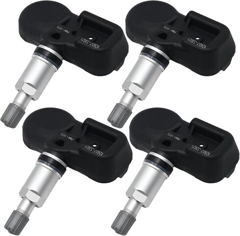 4 قطع 42607-33021 مستشعرات TPMS استبدال مستشعر ضغط الإطارات لسيارة Toyota Corolla Highlander Land Prius Tacoma Yaris لاستبدال Lexus ES350 GX460 RX330 SC430 يستبدل 550-0103 PMV-107J in Saudi Arabia