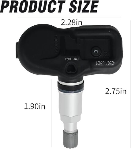 4 قطع 42607-33021 مستشعرات TPMS استبدال مستشعر ضغط الإطارات لسيارة Toyota Corolla Highlander Land Prius Tacoma Yaris لاستبدال Lexus ES350 GX460 RX330 SC430 يستبدل 550-0103 PMV-107J in Saudi Arabia