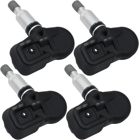 4 قطع 42607-33021 مستشعرات TPMS استبدال مستشعر ضغط الإطارات لسيارة Toyota Corolla Highlander Land Prius Tacoma Yaris لاستبدال Lexus ES350 GX460 RX330 SC430 يستبدل 550-0103 PMV-107J in Saudi Arabia