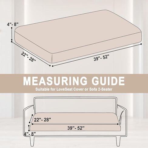 Couch Cover 1 Piece Love Seat Cover Velvet Sectional Couch Cushion Cover Separated L Shaped Sofa Slipcover Furniture Protector for Dogs Pets (LoveSeat or Sofa 2-Seater, Beige) in Kuwait