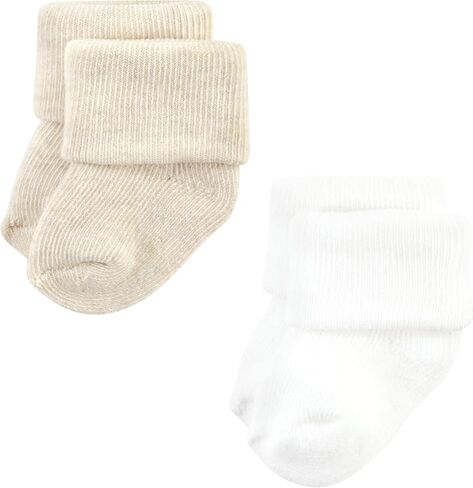Hudson Baby Unisex Baby Cotton Rich Newborn and Terry Socks, Neutral Tones, 6-12 Months in Saudi Arabia