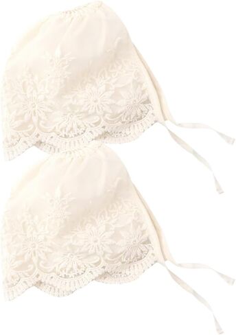 BESTOYARD 2 Pack Girl Turban Baptism Sequin Hat Boho Jewelry for Women Baby Sunhats Tote Bag Kids Bonnets for Girls Silk Bandanas Toddler Headband Summer Beige in Saudi Arabia