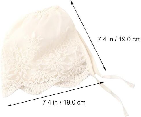 BESTOYARD 2 Pack Girl Turban Baptism Sequin Hat Boho Jewelry for Women Baby Sunhats Tote Bag Kids Bonnets for Girls Silk Bandanas Toddler Headband Summer Beige in Saudi Arabia