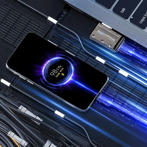 FASTelectric USB3.1 USB-C ذكر إلى أنثى 120 واط محول شحن 10 جيجابت في الثانية غلاف سبائك الألومنيوم المدرع الميكانيكي 90 درجة الكوع الزاوية اليمنى، (AD-U01) in Saudi Arabia