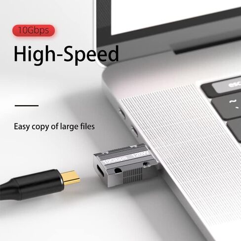 FASTelectric USB3.1 USB-C ذكر إلى أنثى 120 واط محول شحن 10 جيجابت في الثانية غلاف سبائك الألومنيوم المدرع الميكانيكي 90 درجة الكوع الزاوية اليمنى، (AD-U01) in Saudi Arabia