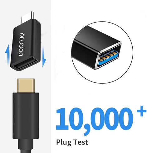 USB-C to USB 3.0 Female Adapter, 2 Pack USB C to USB Adapter High-Speed Data Transfer for MacBook Pro/Air 2020 2019 2018 Other Type C or Thunderbolt Devices in Kuwait