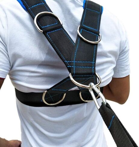Speed Strength Training Sled Resistance Cord Set, Shoulder Harness Resistance Band Belt Sports Equipment Harness Workout Resistance Speed Training Trainer with Pull Strap Sprint Overspeed Training in Saudi Arabia
