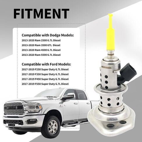 حاقن سائل عادم الديزل متوافق مع 2013-2020 Ram 2500 3500 4500 2017 2018 2019 Ford F250 F350 F450 F550 Super Duty 6.7L يستبدل 04627241AF FC44-5J281-AC in Saudi Arabia