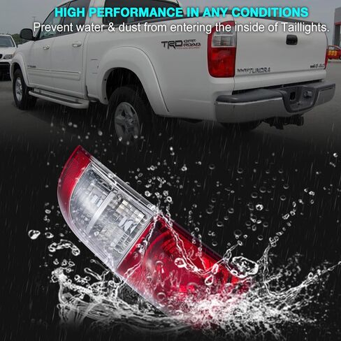 Tail Light fit for 2004-2006 Toyota Tundra Limited SR5 Double Cab w/Standard Bed [ TO2800153 815600C040 ] w/bulbs and harness tail lamp Assembly Replacement Left Driver Side LH in Saudi Arabia