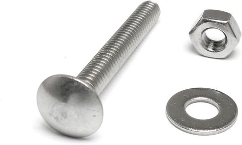 Carriage Bolt Pro Bamboo Kitchen 10PCS 1/4-20x2Inch Stainless Steel Carriage Screw Hex Nut and Flat Washer Kits in Saudi Arabia