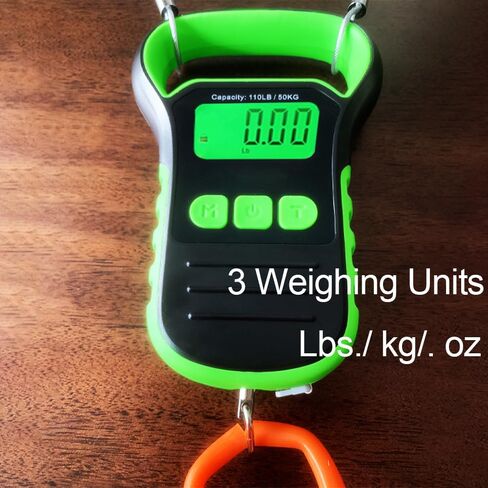 ميزان الدراجة، 50 كجم / 110 رطل، ميزان رقمي مع خطاف تعليق مزدوج، يقيس بالكيلو جرام، رطل، أونصة، احترافي لوزن الدراجات والإطارات والمكونات in Kuwait