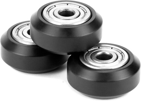 QWORK 3D Printer POM Roller, 20 Pcs High Speed Gantry Wheels, V-Slot Bearing Wheel, POM Pulley Wheel with 625ZZ Bearing, for Ender 3 Pro CR-10, CR-10S Series 3D Printer CNC Machines in Saudi Arabia