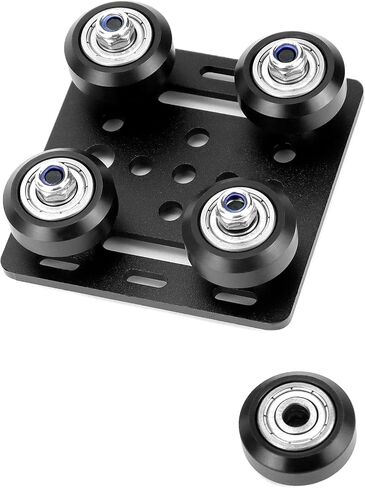 QWORK 3D Printer POM Roller, 20 Pcs High Speed Gantry Wheels, V-Slot Bearing Wheel, POM Pulley Wheel with 625ZZ Bearing, for Ender 3 Pro CR-10, CR-10S Series 3D Printer CNC Machines in Saudi Arabia