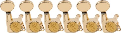 Wilkinson 6-in-line E-Z-LOK Mini Oval Button Guitar Tuners Machine Heads Tuning Pegs Keys Set for Fender Strat/Tele Electric Guitar, Black in Saudi Arabia