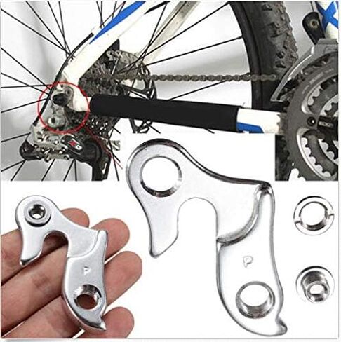 Derailleur Hanger, Rear Gear Mech Bike Hooks, Universal Derailleur Hanger, Bike Gear Aluminium Alloy Mountain Bike Hook Drop Out Adapter Fits for Bikes Rear Gear Hanger Hanger Tail(Number 1) in Saudi Arabia