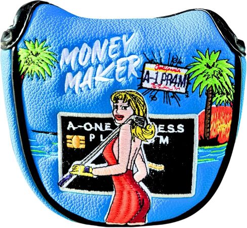 Mallet Putter Headcover, California Girl Golf Headcover, Premium Headcover for Mallet Putters - Stand out with Protective Putter Covers, Premium Golf Putter Headcover, Fleeced Lined Putter Head Covers in Kuwait