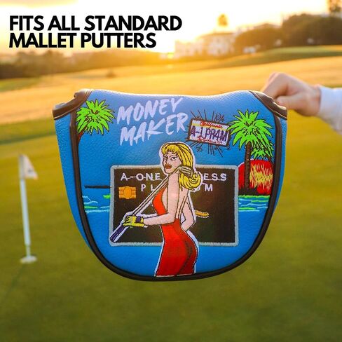 Mallet Putter Headcover, California Girl Golf Headcover, Premium Headcover for Mallet Putters - Stand out with Protective Putter Covers, Premium Golf Putter Headcover, Fleeced Lined Putter Head Covers in Kuwait