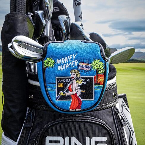 Mallet Putter Headcover, California Girl Golf Headcover, Premium Headcover for Mallet Putters - Stand out with Protective Putter Covers, Premium Golf Putter Headcover, Fleeced Lined Putter Head Covers in Kuwait