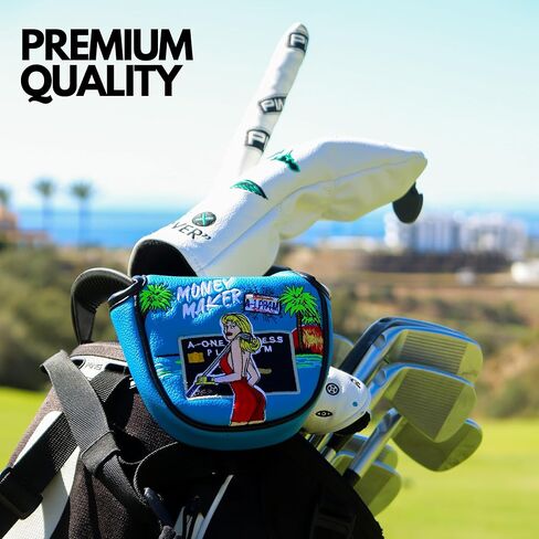 Mallet Putter Headcover, California Girl Golf Headcover, Premium Headcover for Mallet Putters - Stand out with Protective Putter Covers, Premium Golf Putter Headcover, Fleeced Lined Putter Head Covers in Kuwait