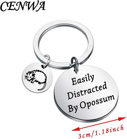 CENWA مضحك الأبوسوم هدية عاشق الأبوسوم هدية يصرف بسهولة عن طريق الأبوسوم المفاتيح الحياة البرية الإنقاذ هدية in Saudi Arabia