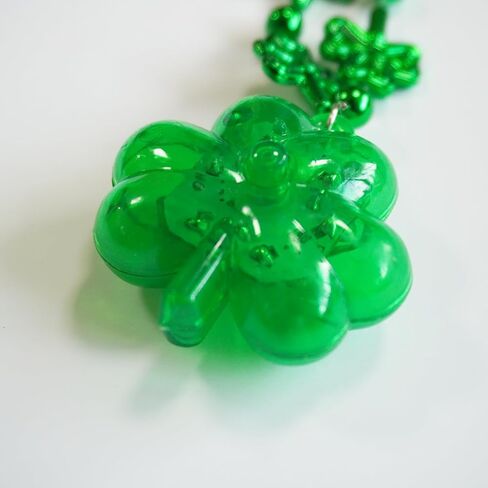 قلادة البرسيم لعيد القديس باتريك من خرز شامروك الأخضر، إكسسوارات يوم القديس باتريك بالجملة لتفضلات الحفلات in Kuwait
