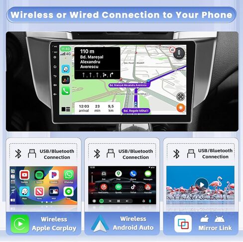Android Car Stereo for Lexus RX300 RX330 RX350 RX400H 2004-2009 Radio 2+64G 9 Inch Touchscreen Car Radio Carplay Android Auto Support GPS Navigation WiFi Bluetooth FM EQ Backup Camera in Saudi Arabia