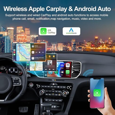راديو ستيريو للسيارة 2G+64G مع Apple Carplay Android Auto لسيارة Kia Sportage KX5 2016 2017 2018، شاشة لمس 9 بوصات Android 13 راديو السيارة مع نظام ملاحة GPS HiFi WiFi Bluetooth FM RDS كاميرا احتياطية in Saudi Arabia