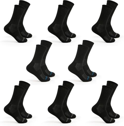 Fruit of the Loom Athletic Crew Socks for Men, 8 Pair Multi Pack - Cushioned, Breathable, Arch Support, Size 6-12 in Saudi Arabia