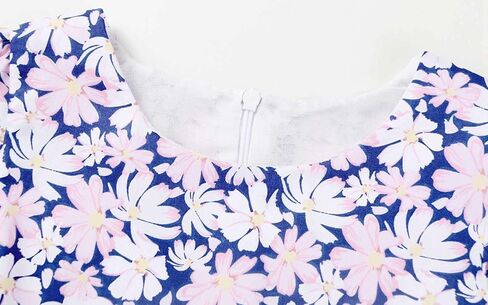 فستان SMILING PINKER للفتيات الصغيرات بعقدة على شكل زهرة صيفية مع أكمام مكشكشة in Kuwait