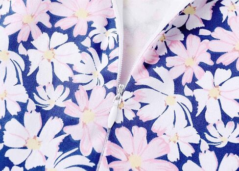 فستان SMILING PINKER للفتيات الصغيرات بعقدة على شكل زهرة صيفية مع أكمام مكشكشة in Kuwait