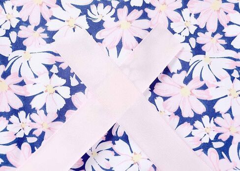 فستان SMILING PINKER للفتيات الصغيرات بعقدة على شكل زهرة صيفية مع أكمام مكشكشة in Kuwait