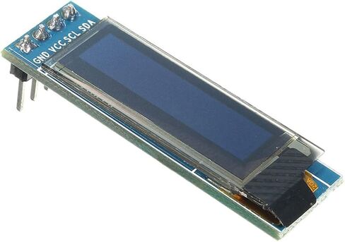 6 PCS 0.91 Inch I2C OLED Display Module IIC OLED Screen DC 3.3V~5V Compatible with Arduino Raspberry PI (White) in Saudi Arabia