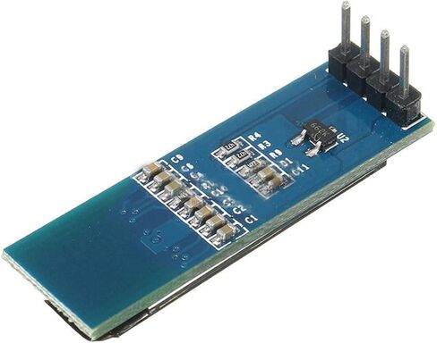 6 PCS 0.91 Inch I2C OLED Display Module IIC OLED Screen DC 3.3V~5V Compatible with Arduino Raspberry PI (White) in Saudi Arabia