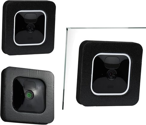 حامل نافذة متوافق مع Blink Outdoor (الجيل الثالث)، كاميرا Blink الداخلية، 2 حزمة كاميرا مثبتة على الحائط للنوافذ/الأبواب الزجاجية الفردية، حامل كاميرا الأمان، أسود in Kuwait
